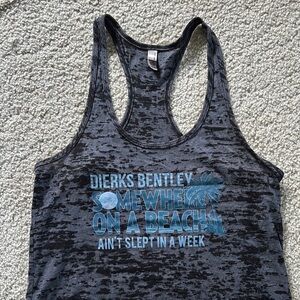 Dierks Bentley Black and Blue Graphic Tank Top